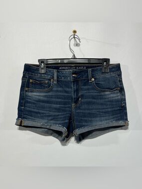American Eagle Super Stretch Shortie Jean Shorts Size 10